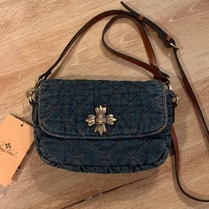 Stonewashed Denim Kensie Crossbody